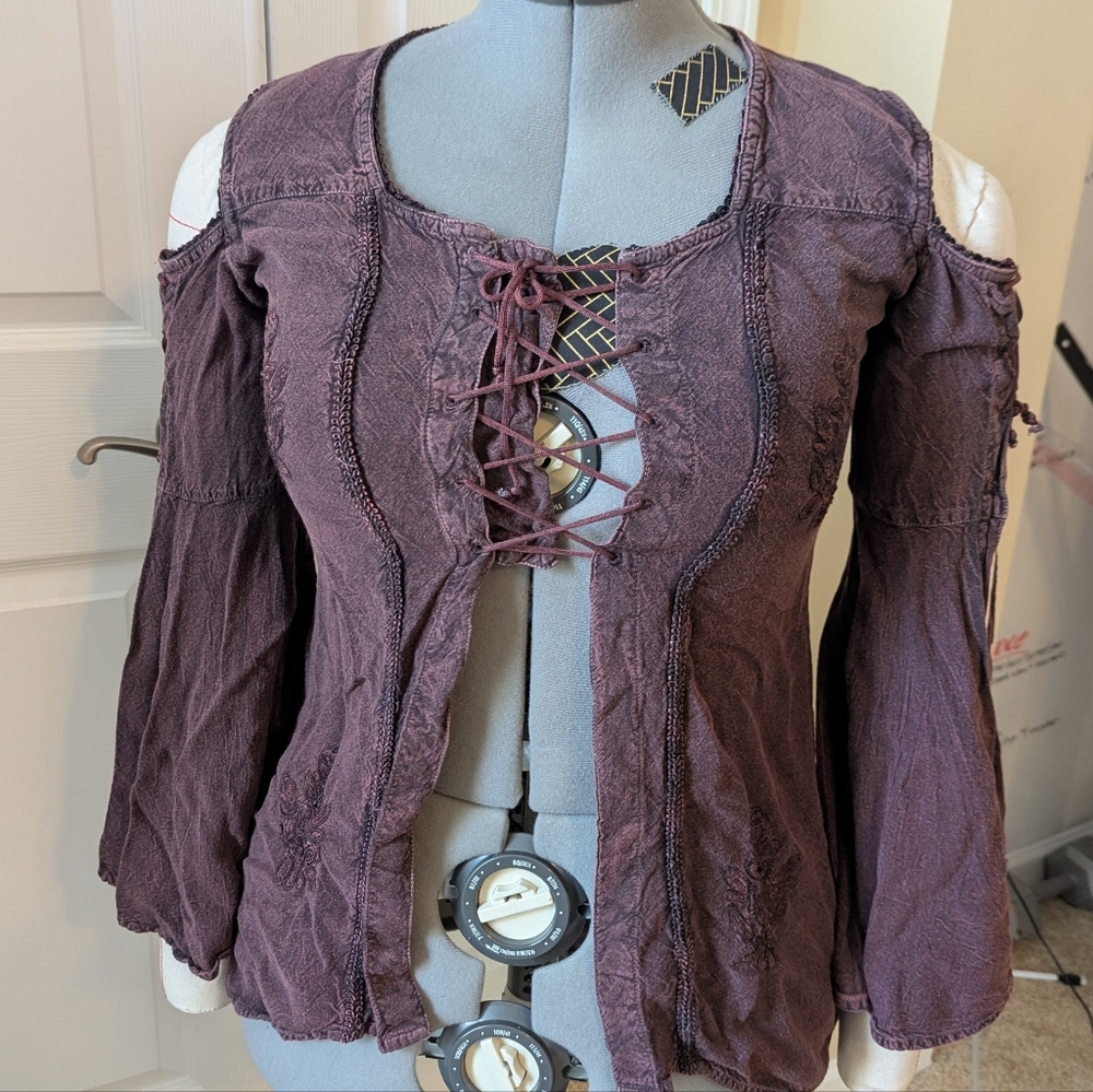Ren Faire Lace Up Bodice Shirt